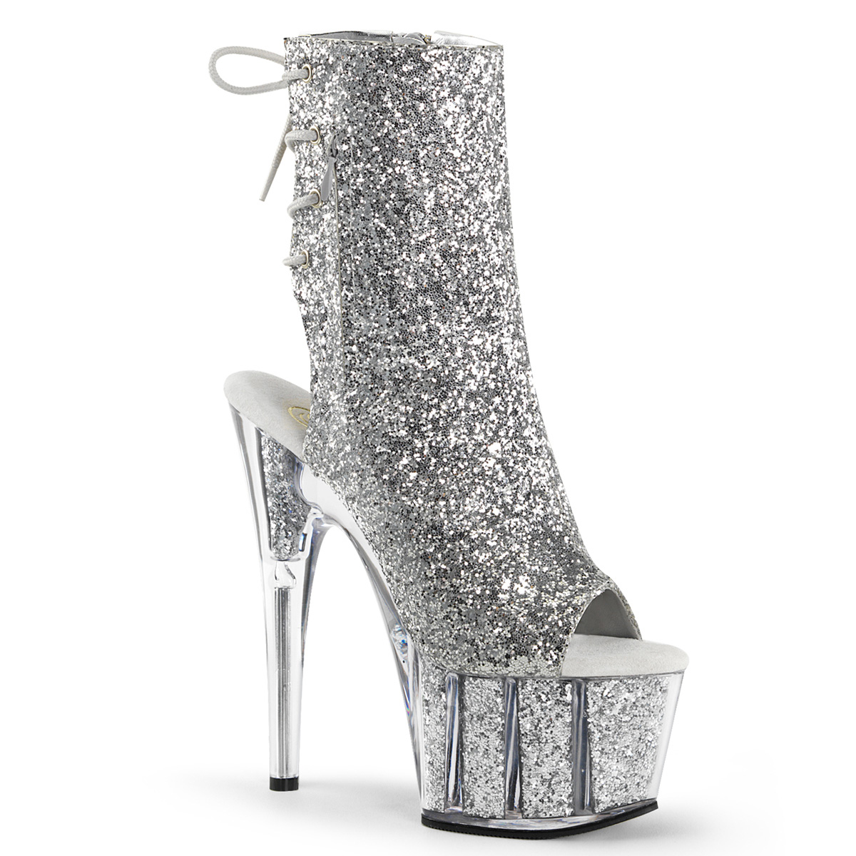 sparkly pleaser heels