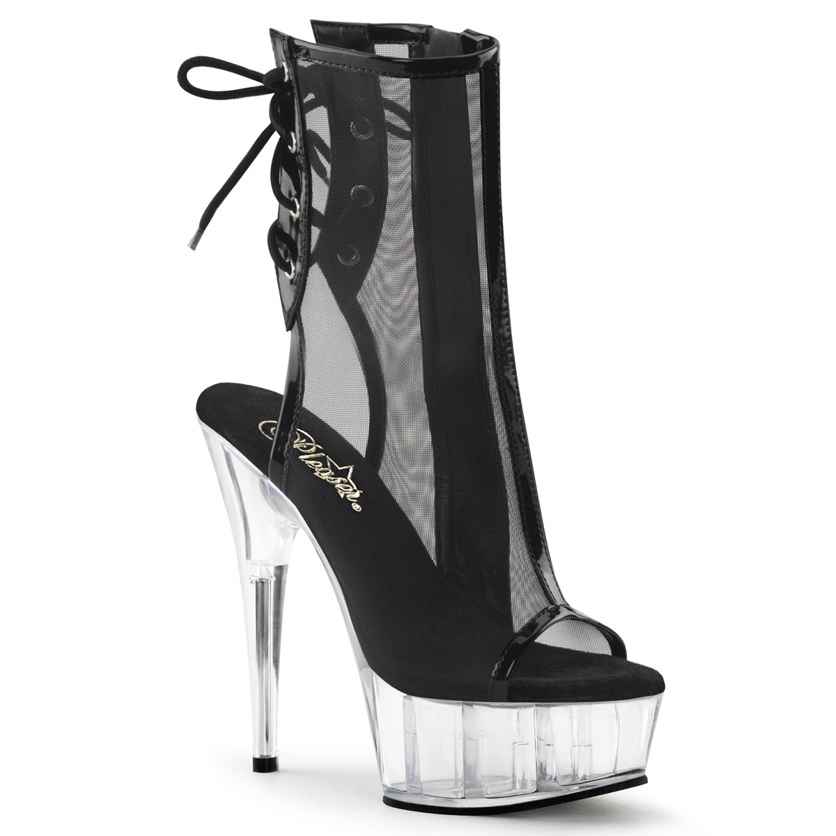 Pleaser Shoes And Boots Platform Shoes Anklemid Calf Boots 